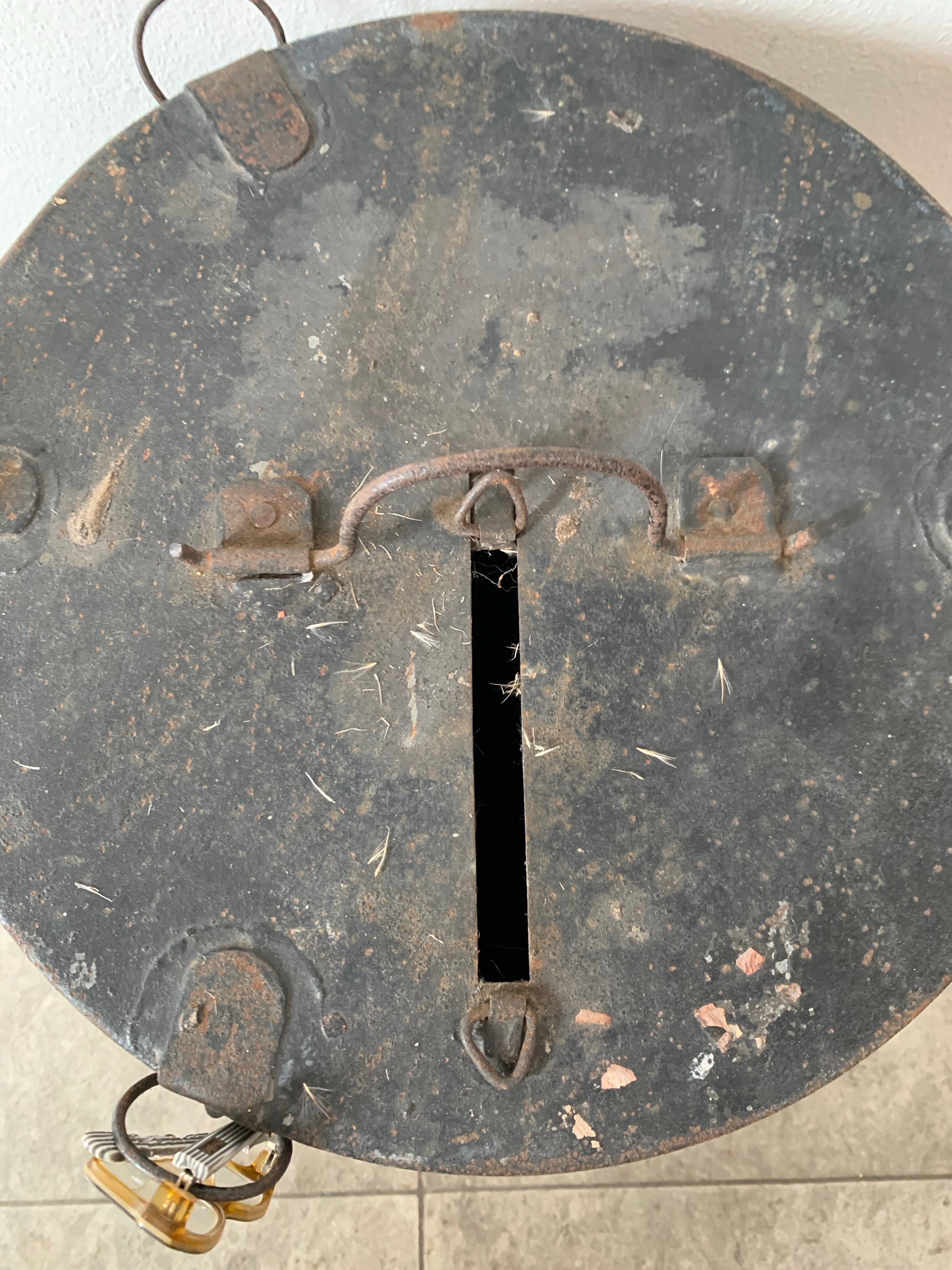 Large Vintage Metal Ballot Box