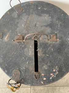 Large Vintage Metal Ballot Box