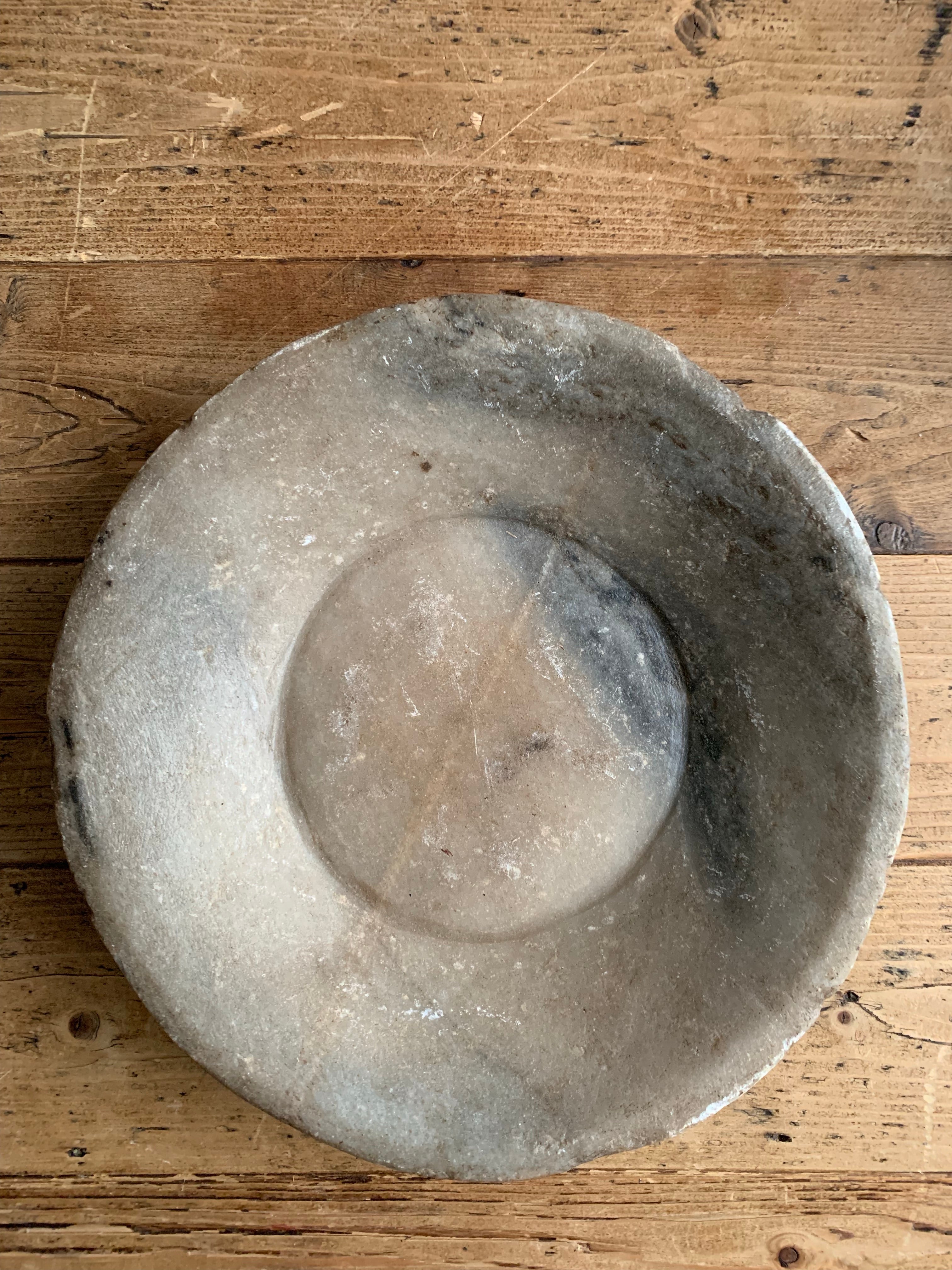 Antique Marble Stone Bowl 1