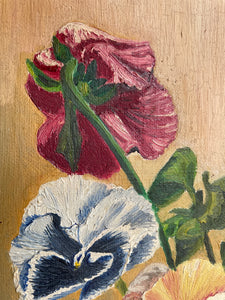 Pansies: Oil on Canvas