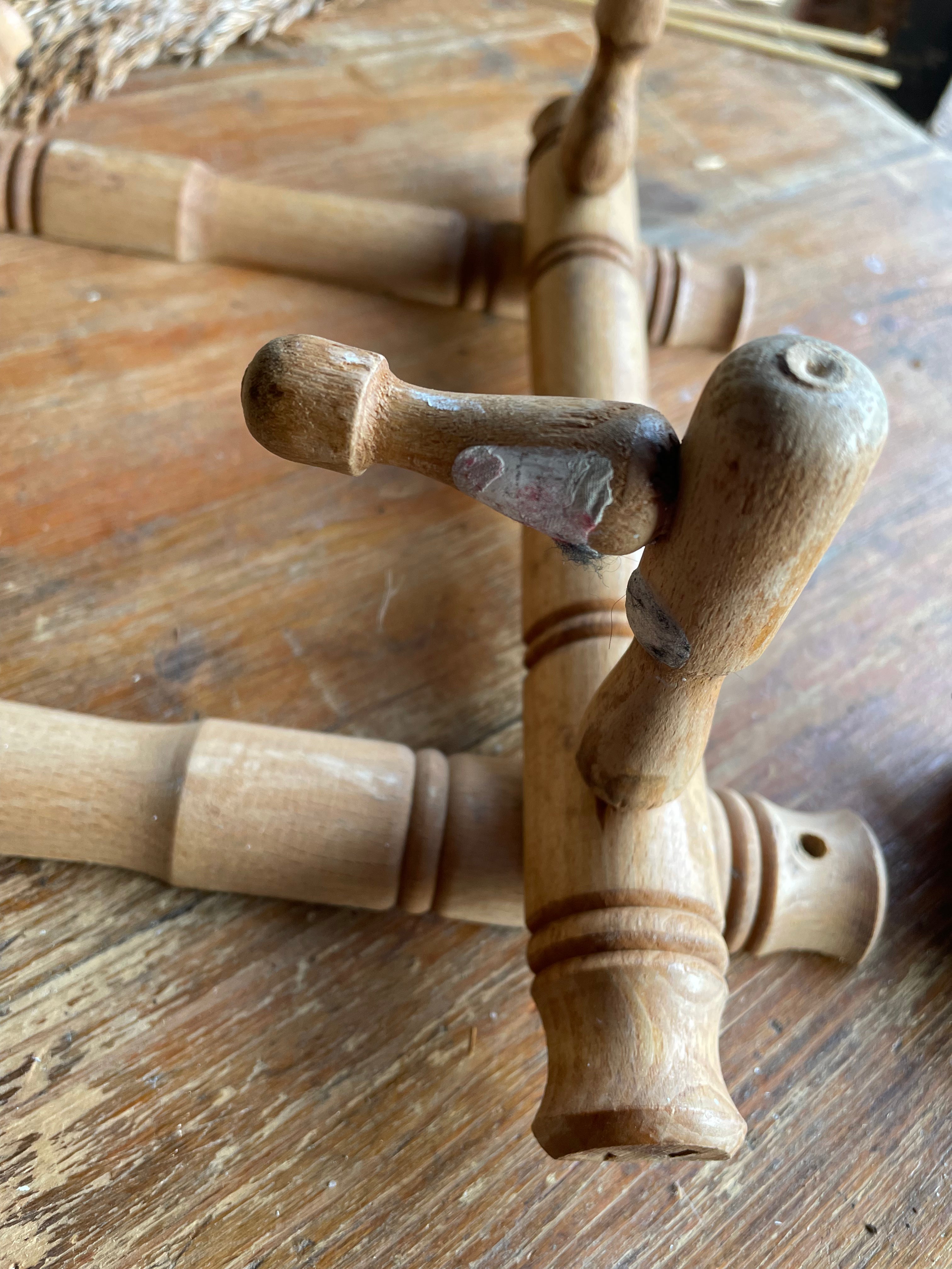 1930s Accordion Bamboo Coat & Hat Rack