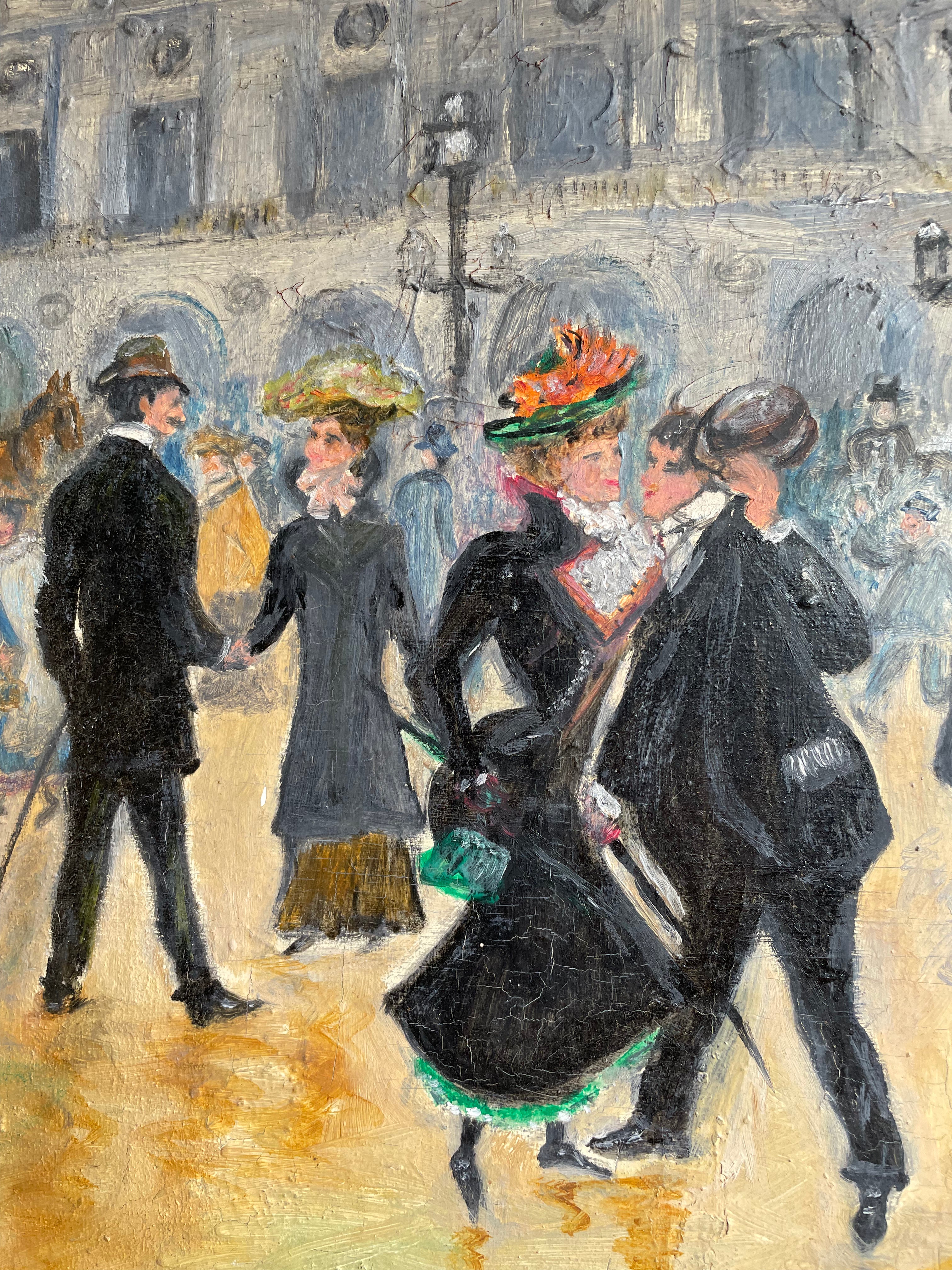 The Palais Garnier: Oil on Board