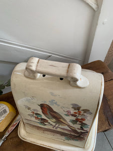 Antique Ceramic Cheese Dish with lid