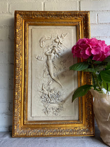 Classical Resin Relief with Gilt Frame