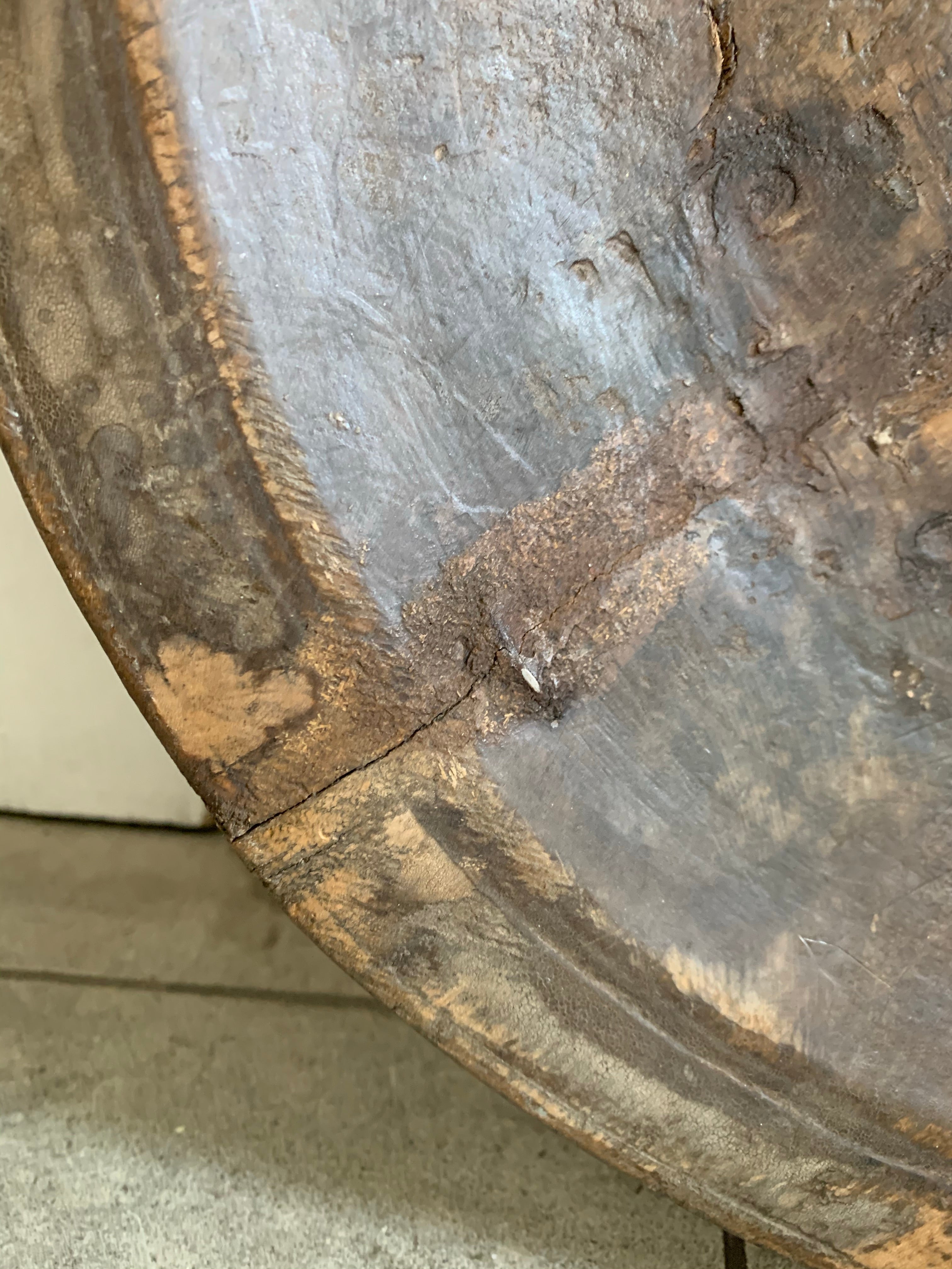 19th Century Afghan Wooden Bowl