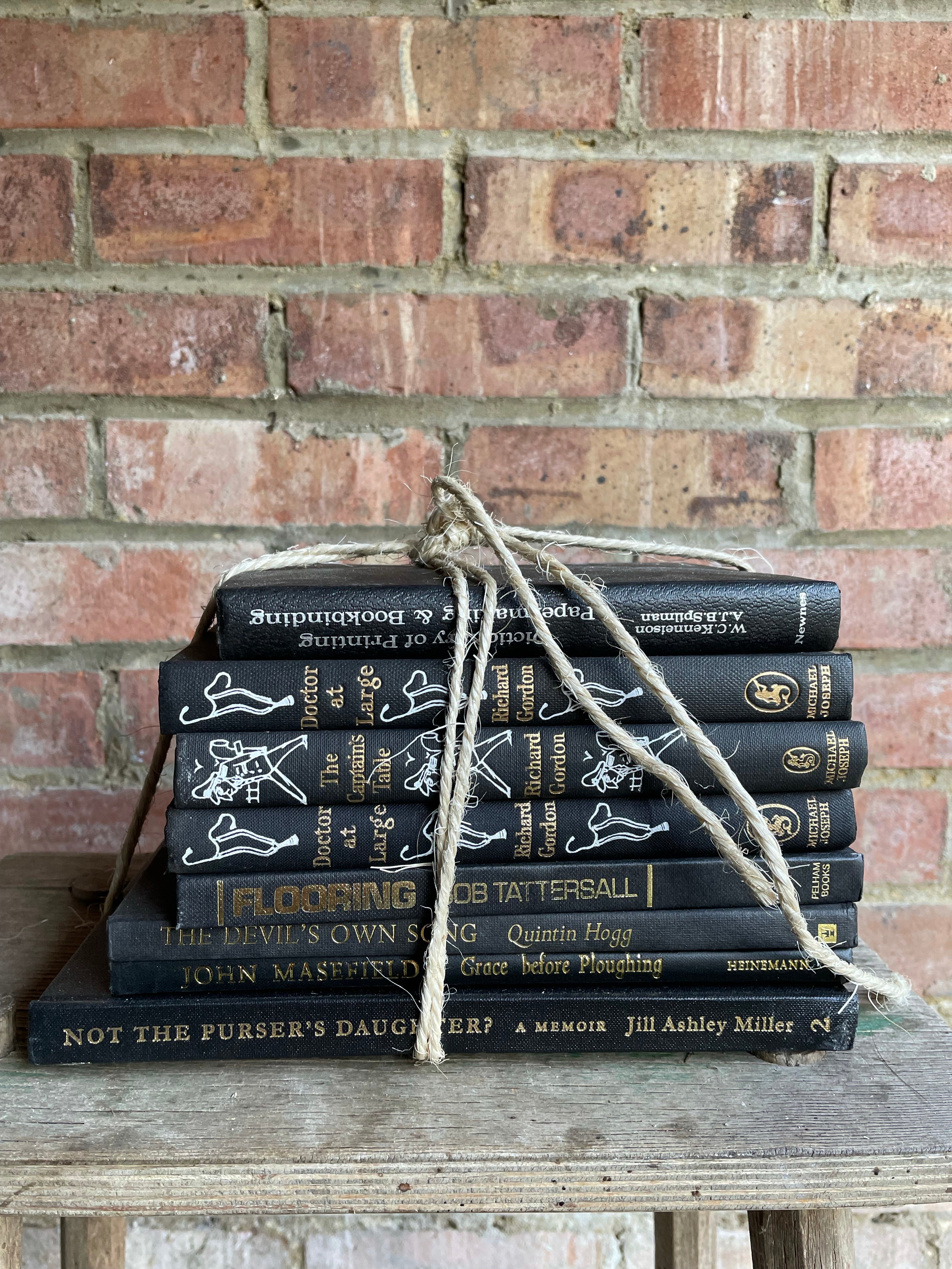 Vintage Black and White Book Bundle