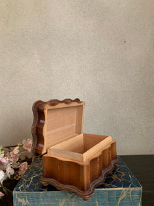 1930s little floral wooden box