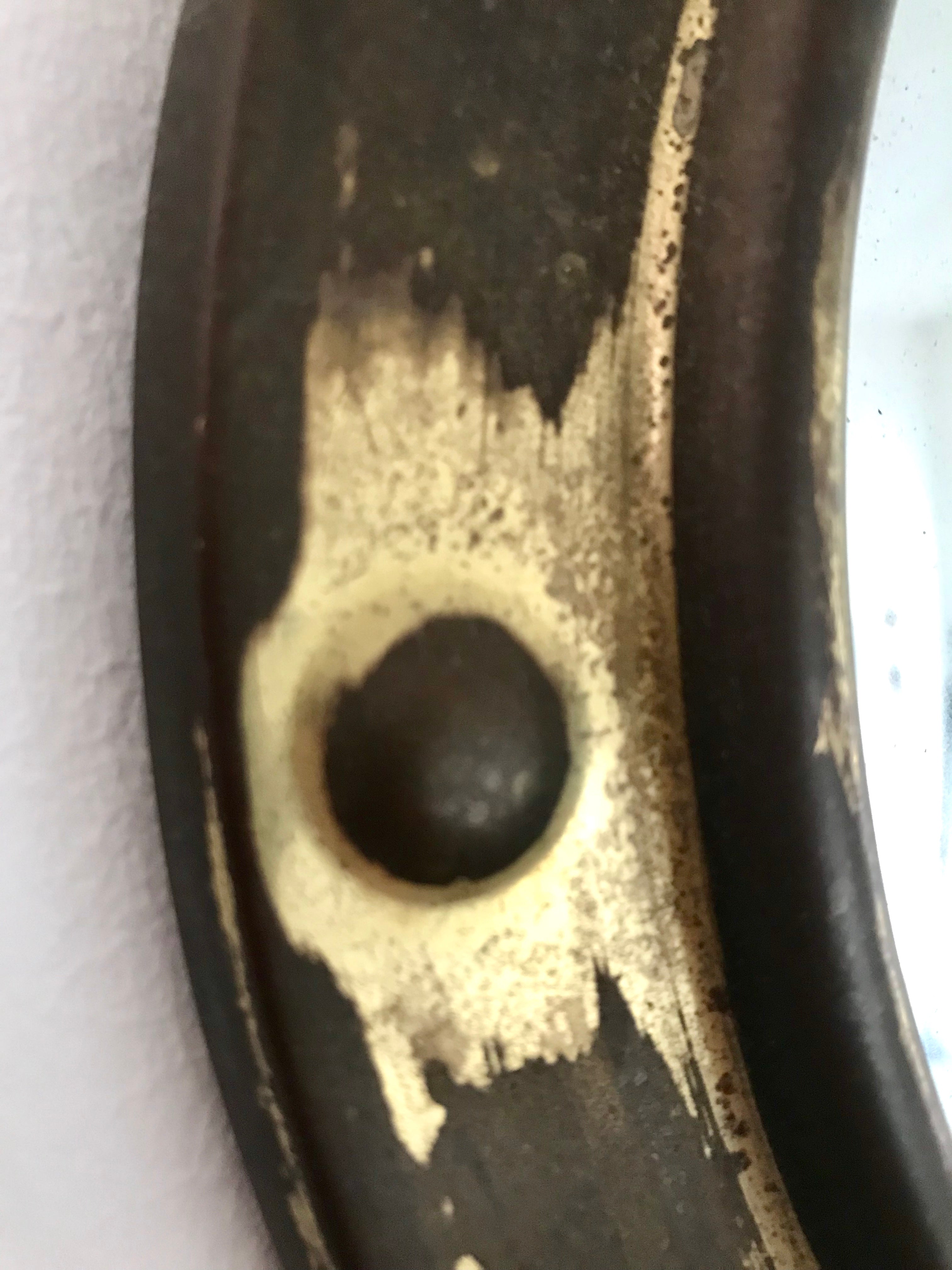 Teeny Antique Brass Convex Mirror