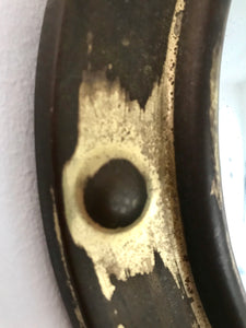 Teeny Antique Brass Convex Mirror