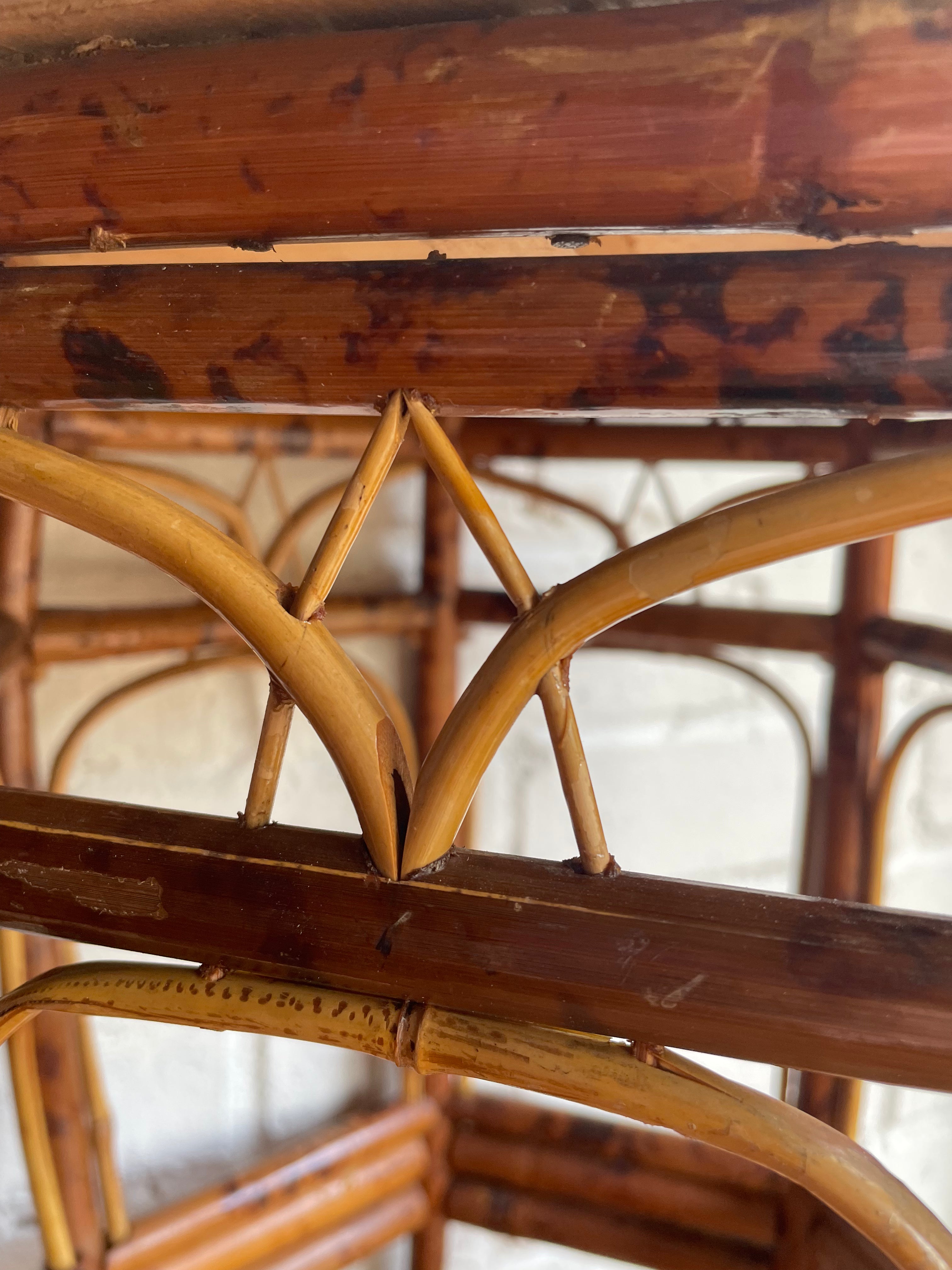 Small Bamboo Sidetable