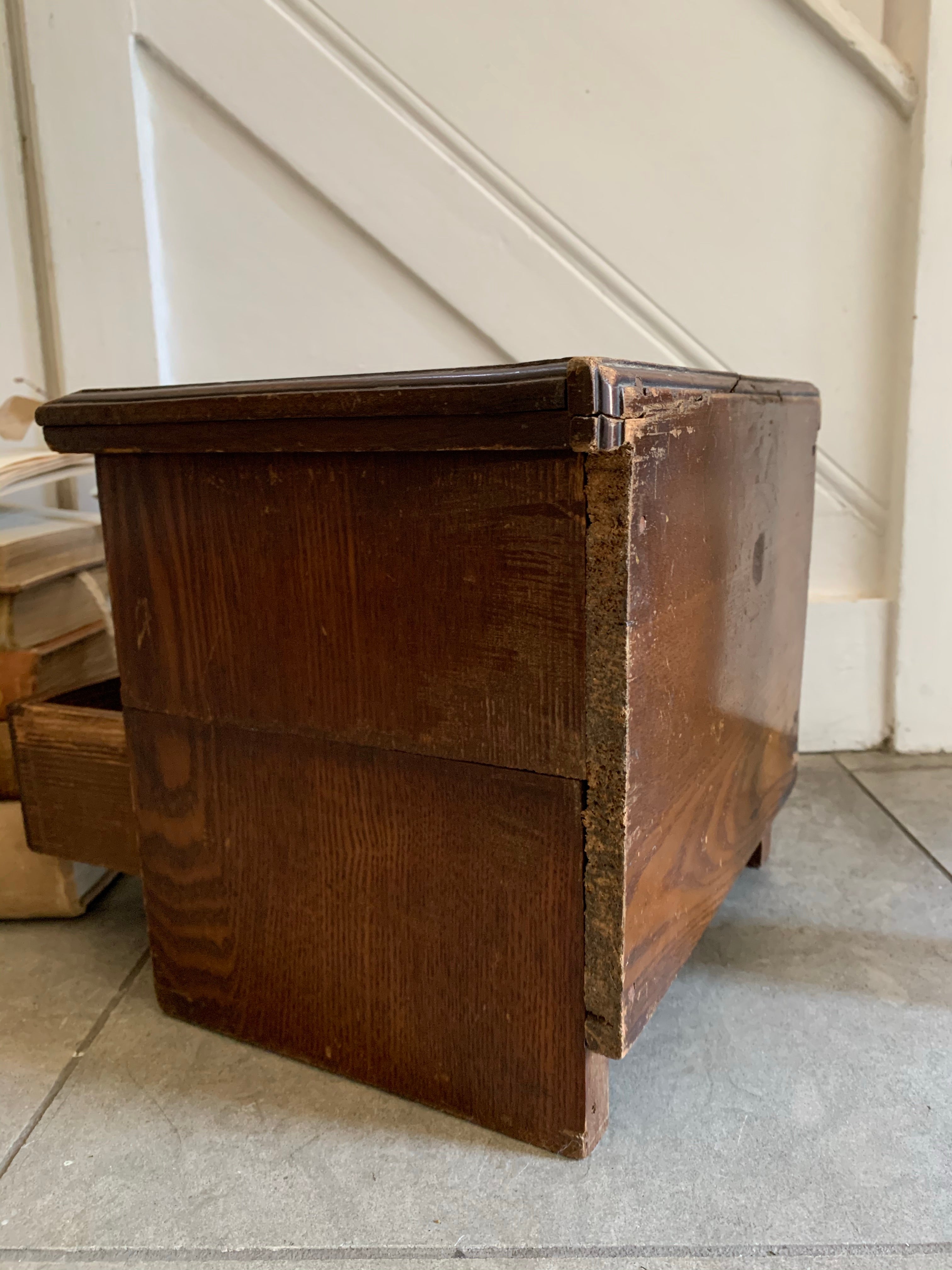 Table Top Drawers with Brass Handles