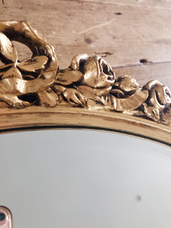 Large Gold Vintage Mirror