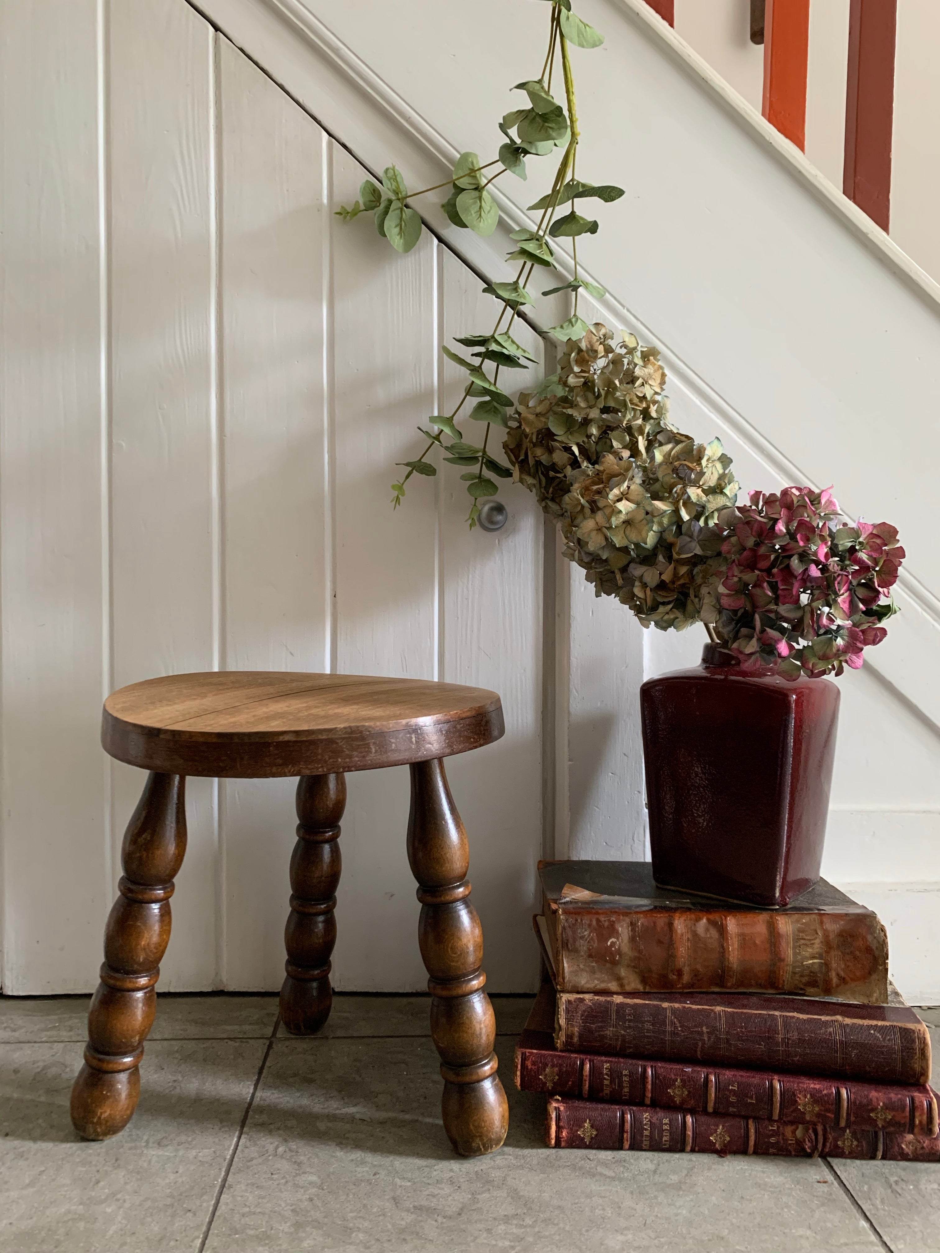 French Vintage Milking Stool 2
