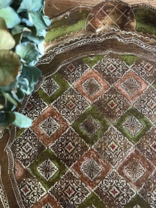 Olive Green Florentine Gilt Tray