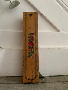Vintage Pencil Box with Floral Detail