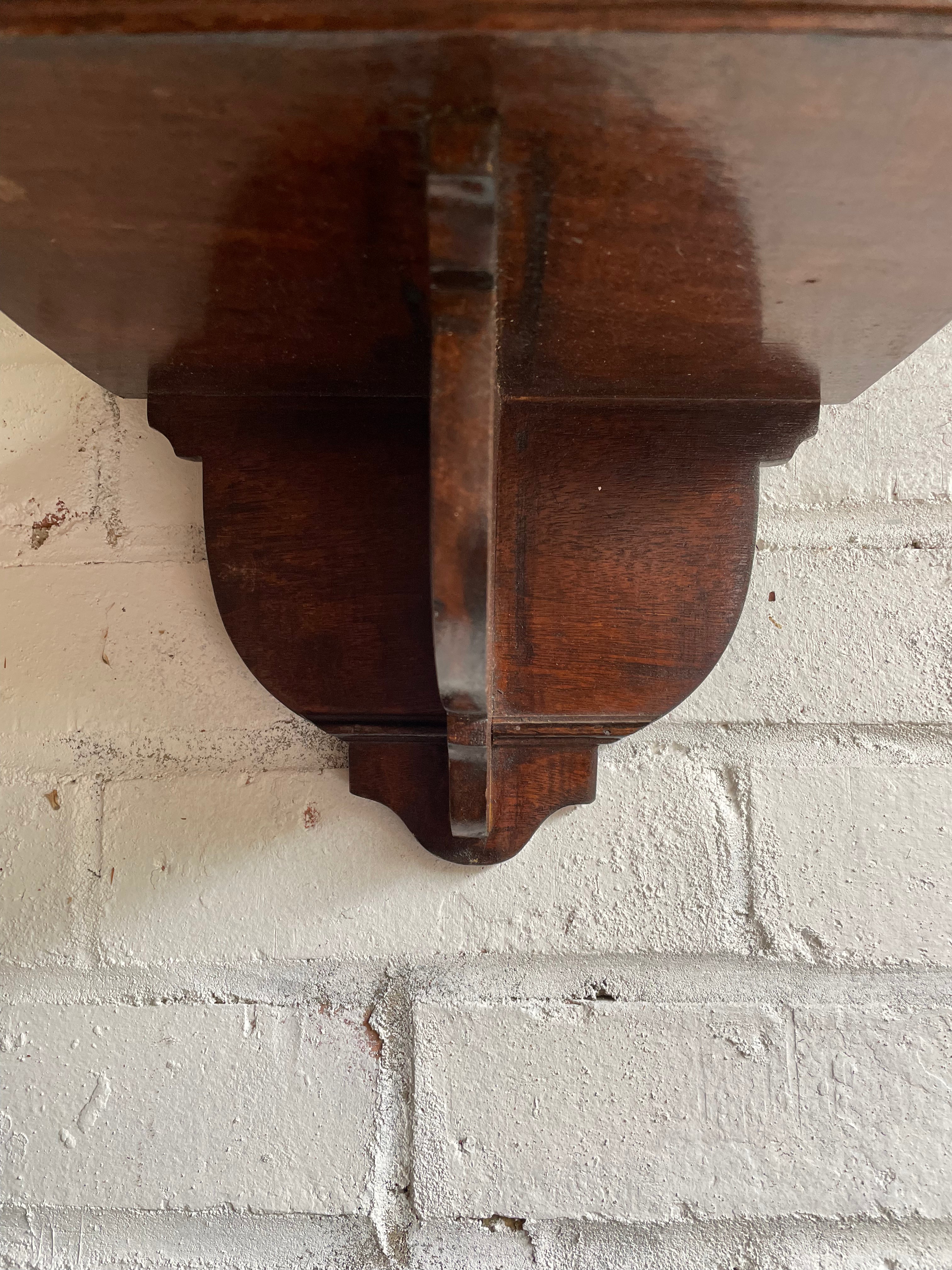 Small Wall Hung Wooden Shelf