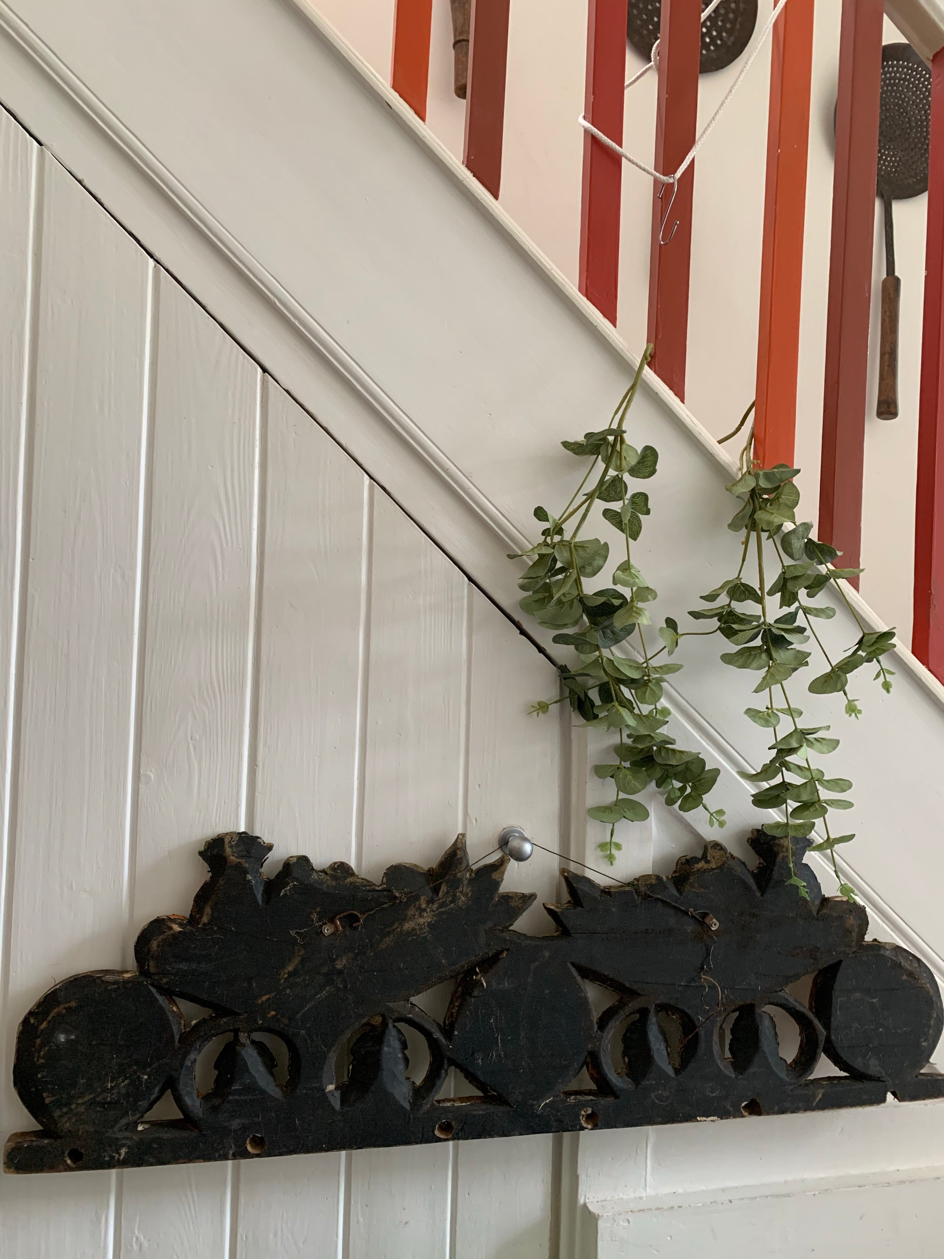 Carved Wooden Italian Style Wall Adornment