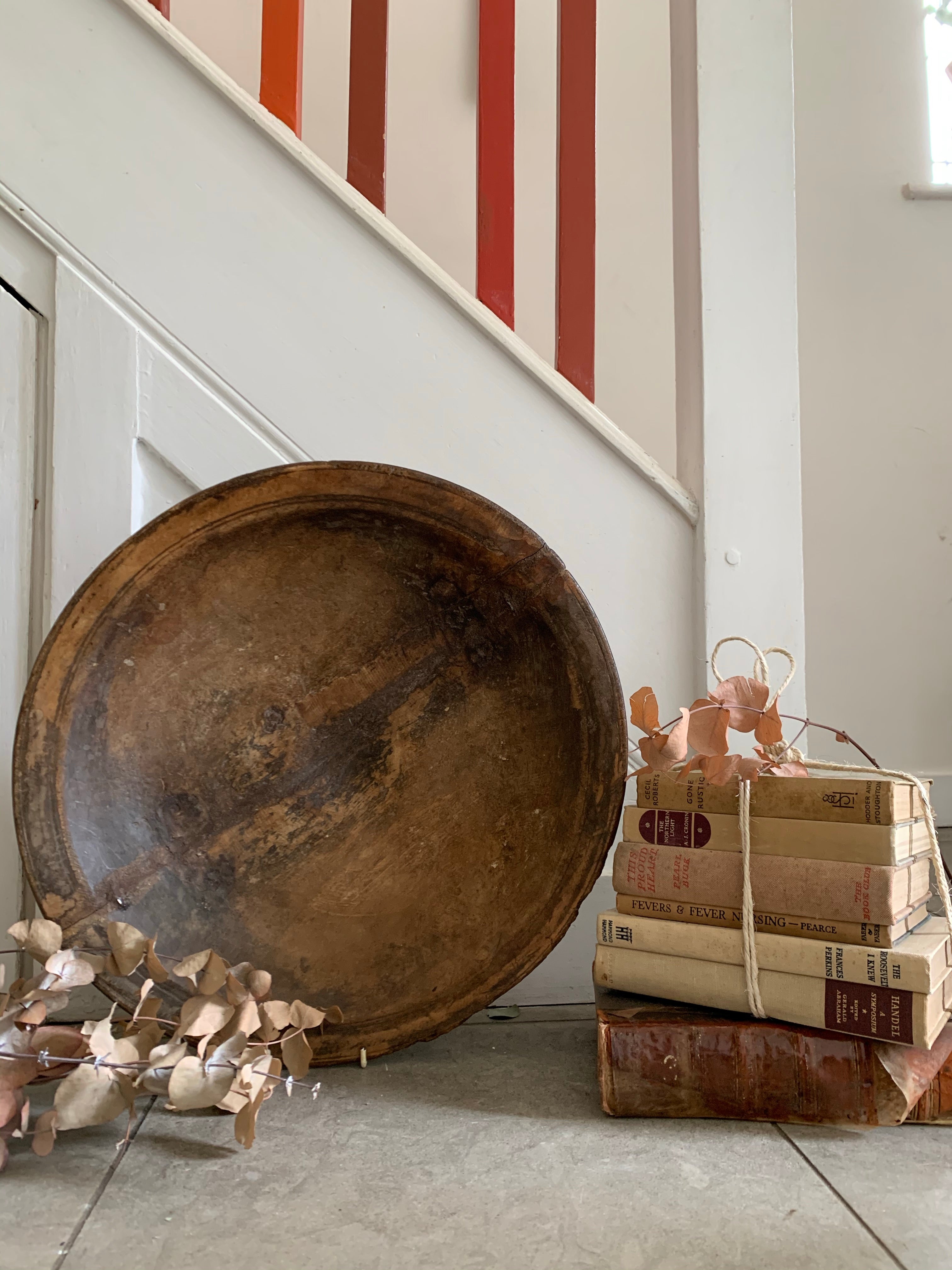 19th Century Afghan Wooden Bowl