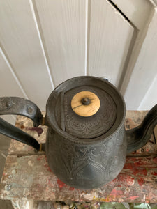 Antique Pewter Coffee Pot