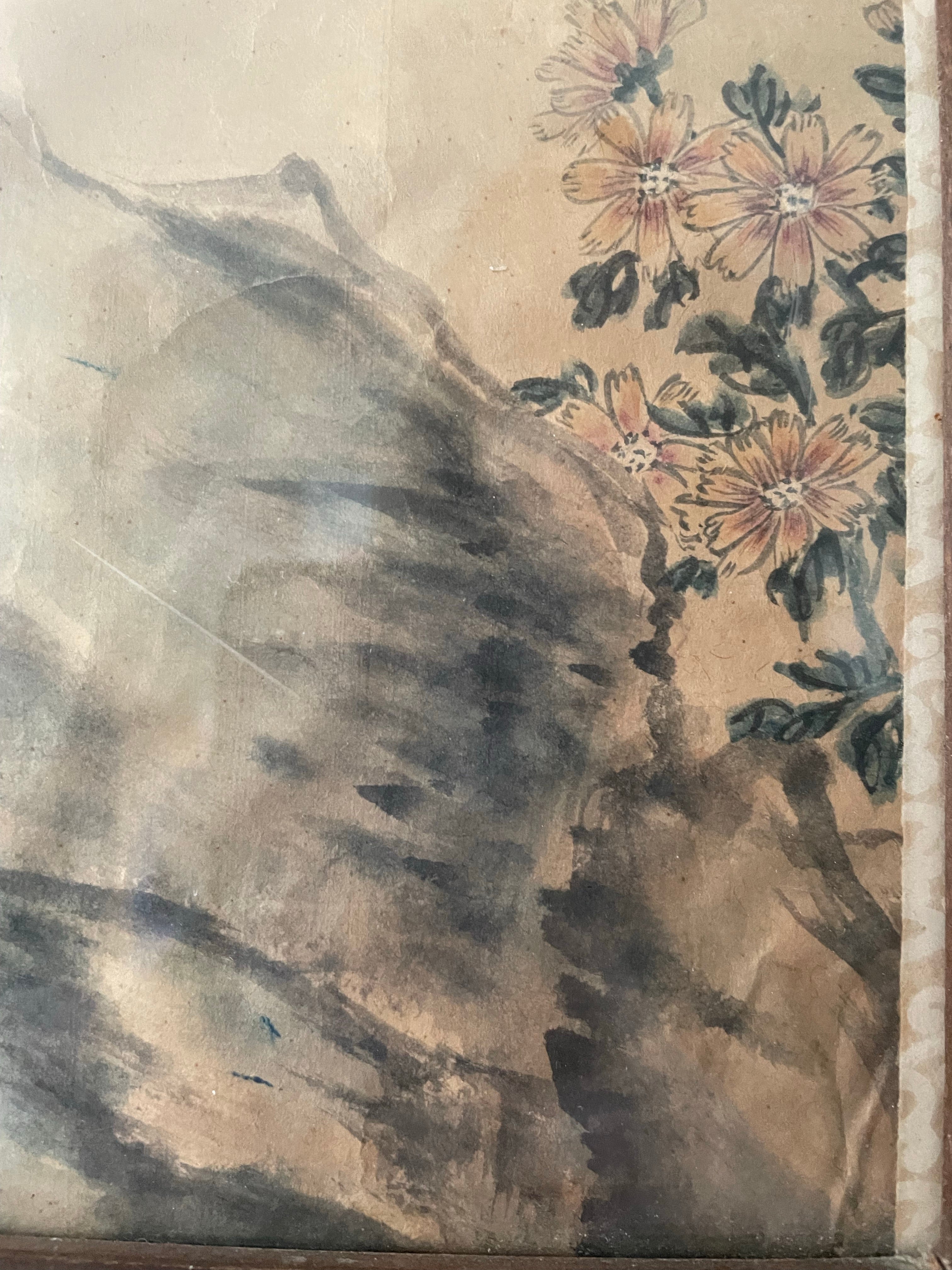 Large Early 1900s Chinese Watercolour