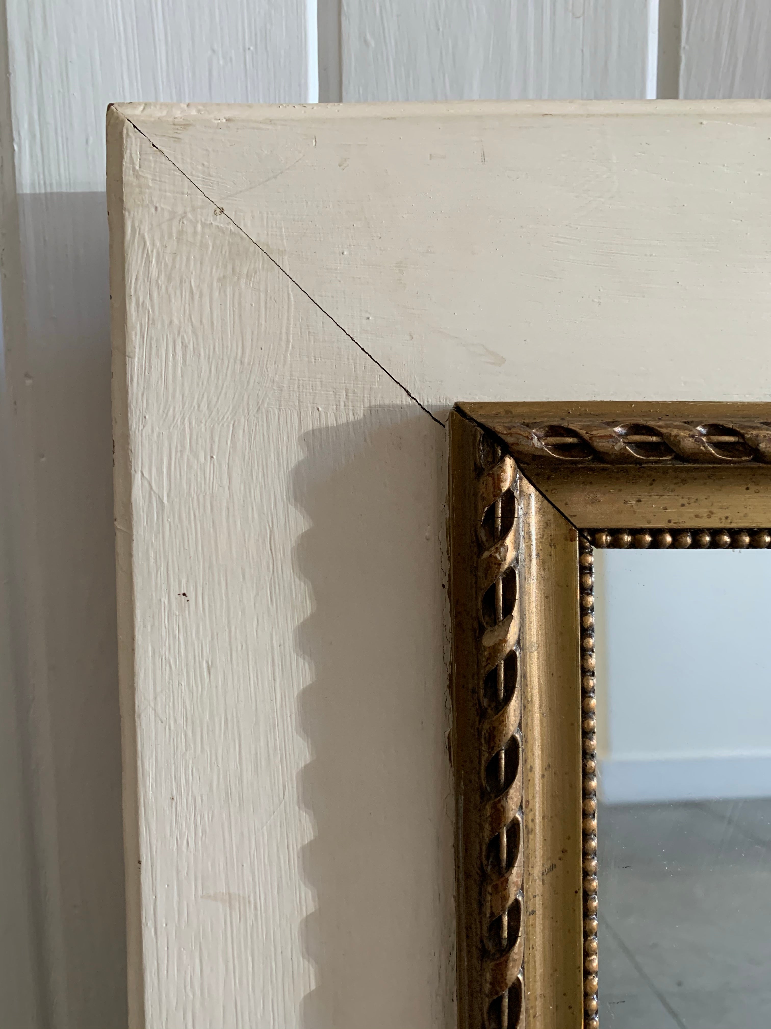 White and Gold Mirror