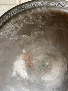 Large Antique American Silver Pitcher & Bowl