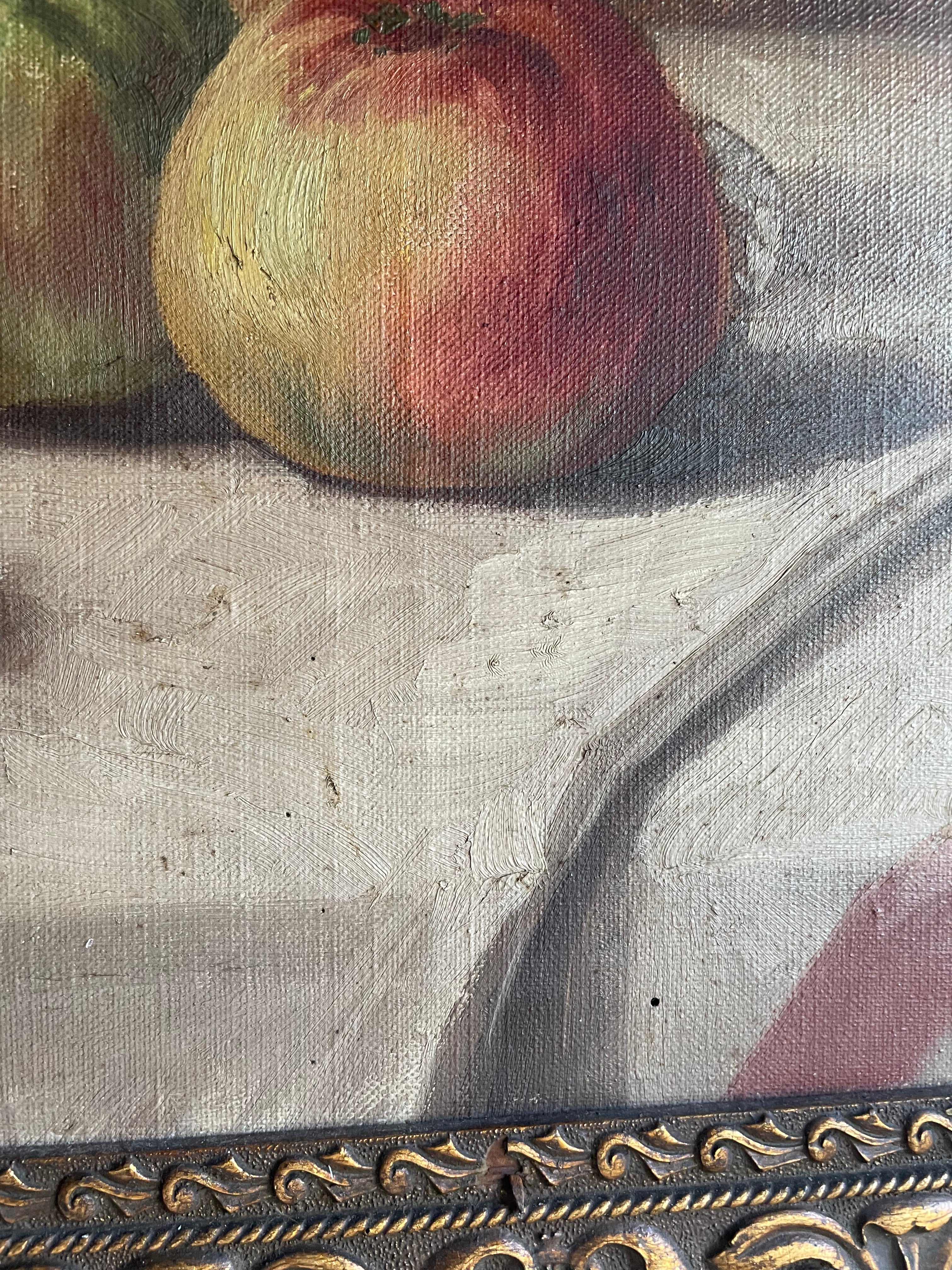 Still Life:  Antique Oil on Canvas