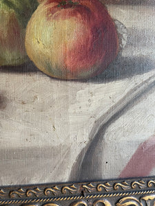 Still Life:  Antique Oil on Canvas