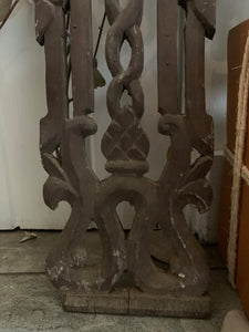Hand-Carved Decorative Wood Panel 3