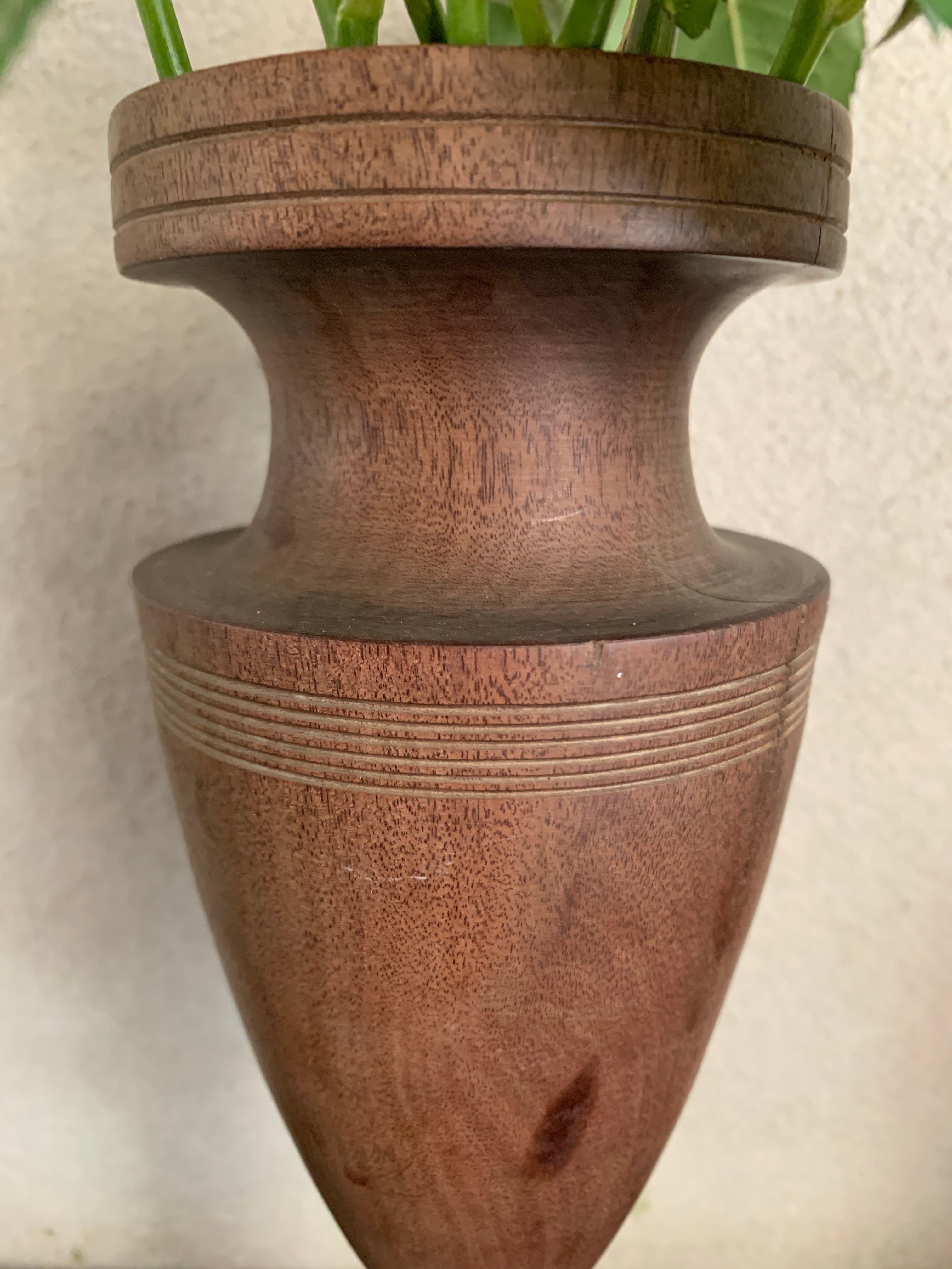 Vintage Wood Urn
