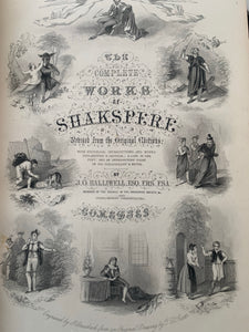 Shakespeare Comedies - Leather spine and marbled cover