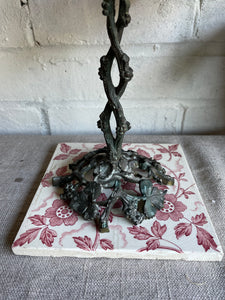 18th Century Iron Twisted Candlestick