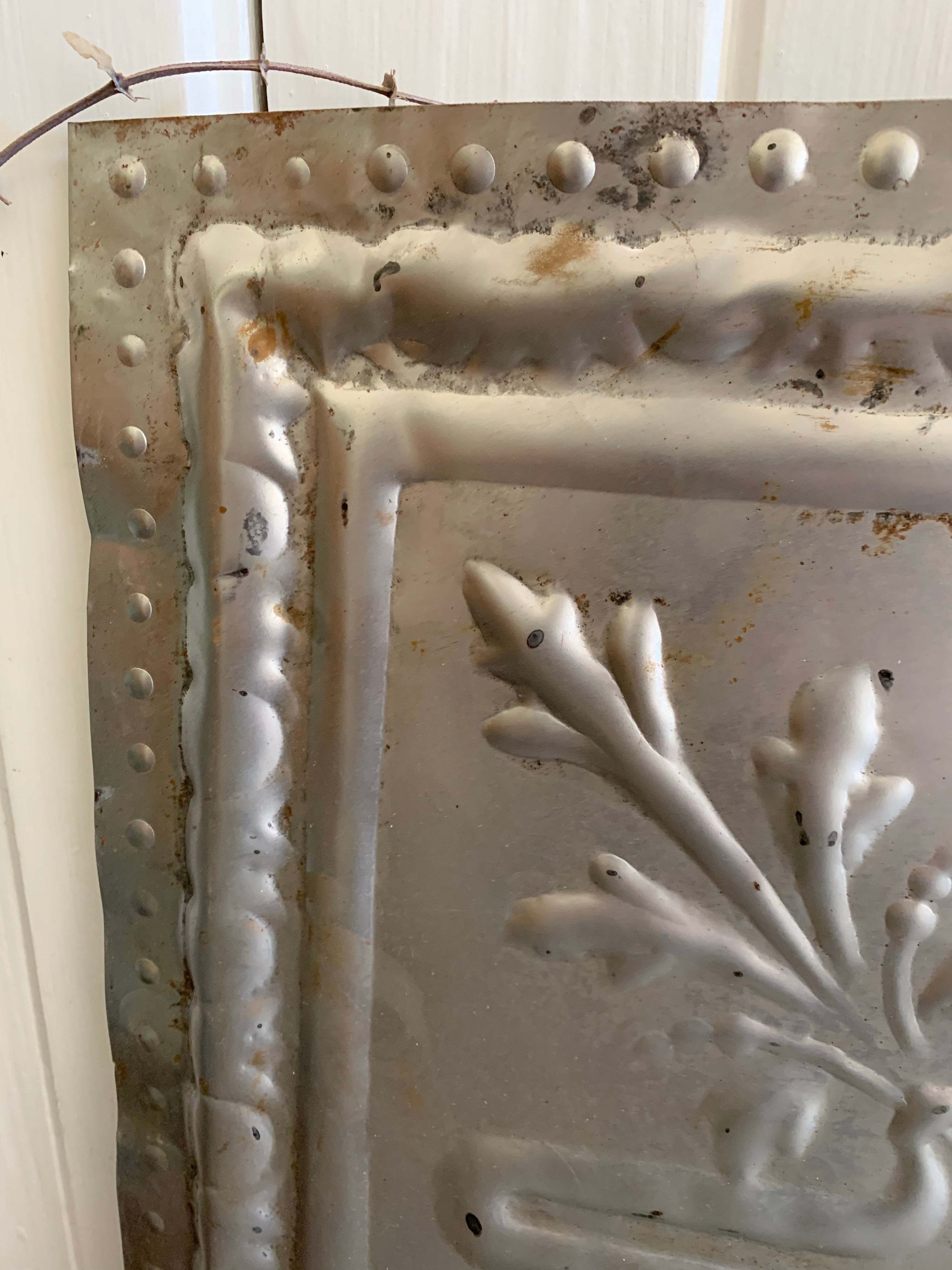 Large Rustic Tin Ceiling Tile 2