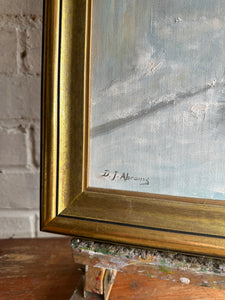 Under the Lamp: Signed Oil on Canvas