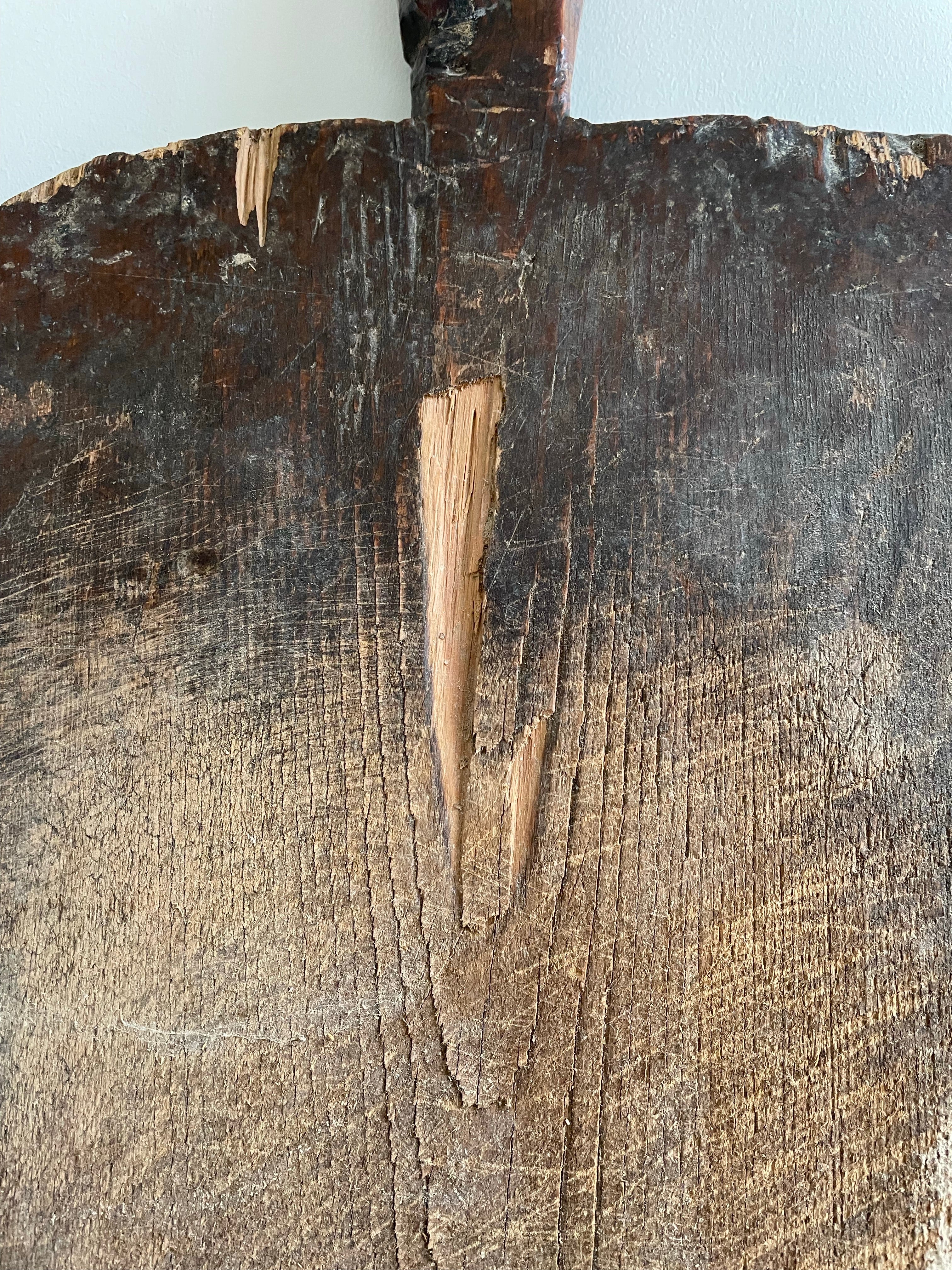 Very Large Vintage Primitive Wooden Chopping Board