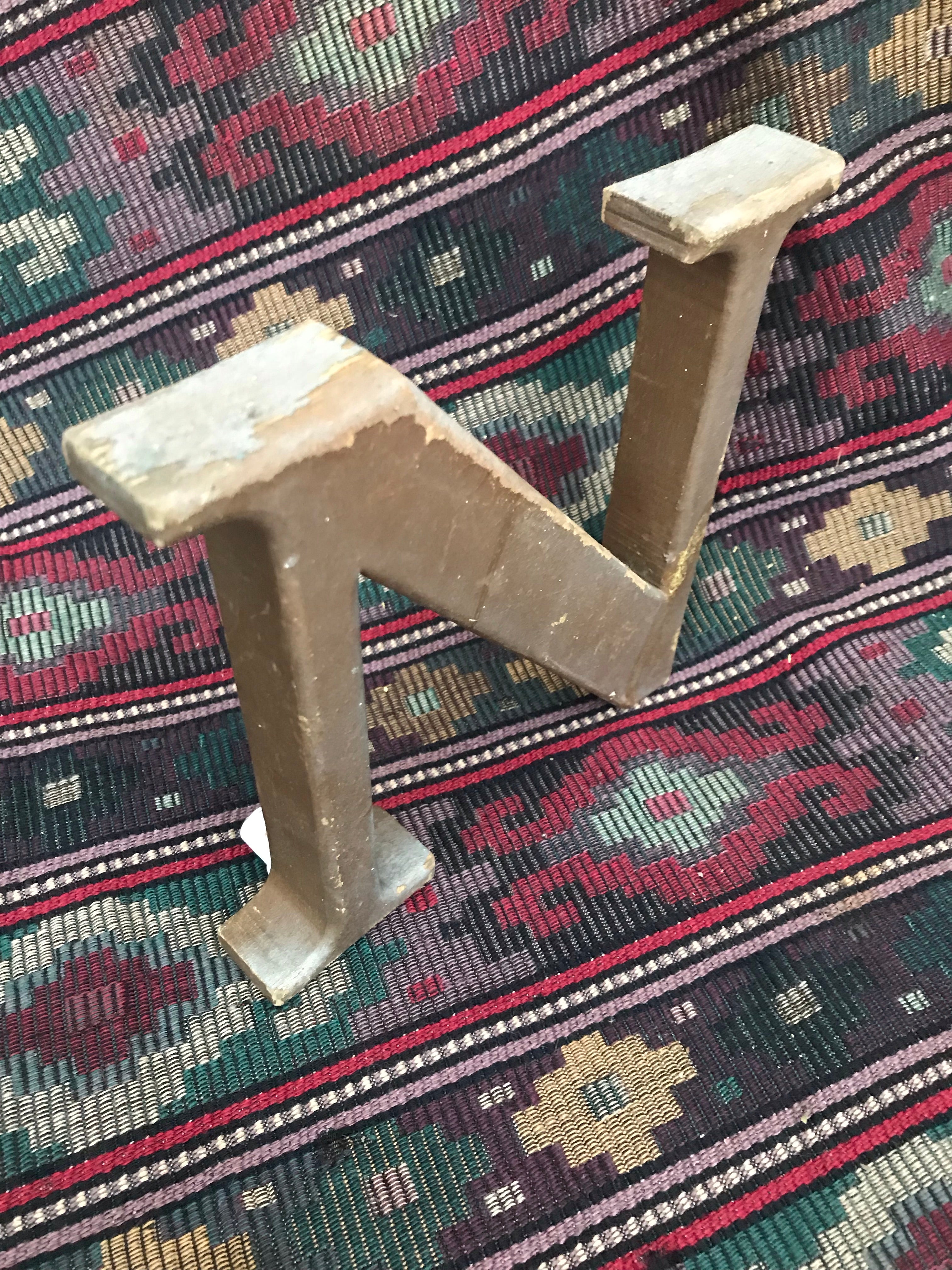 Rustic Stand-Alone Letter "N"