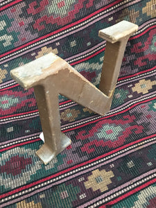 Rustic Stand-Alone Letter "N"