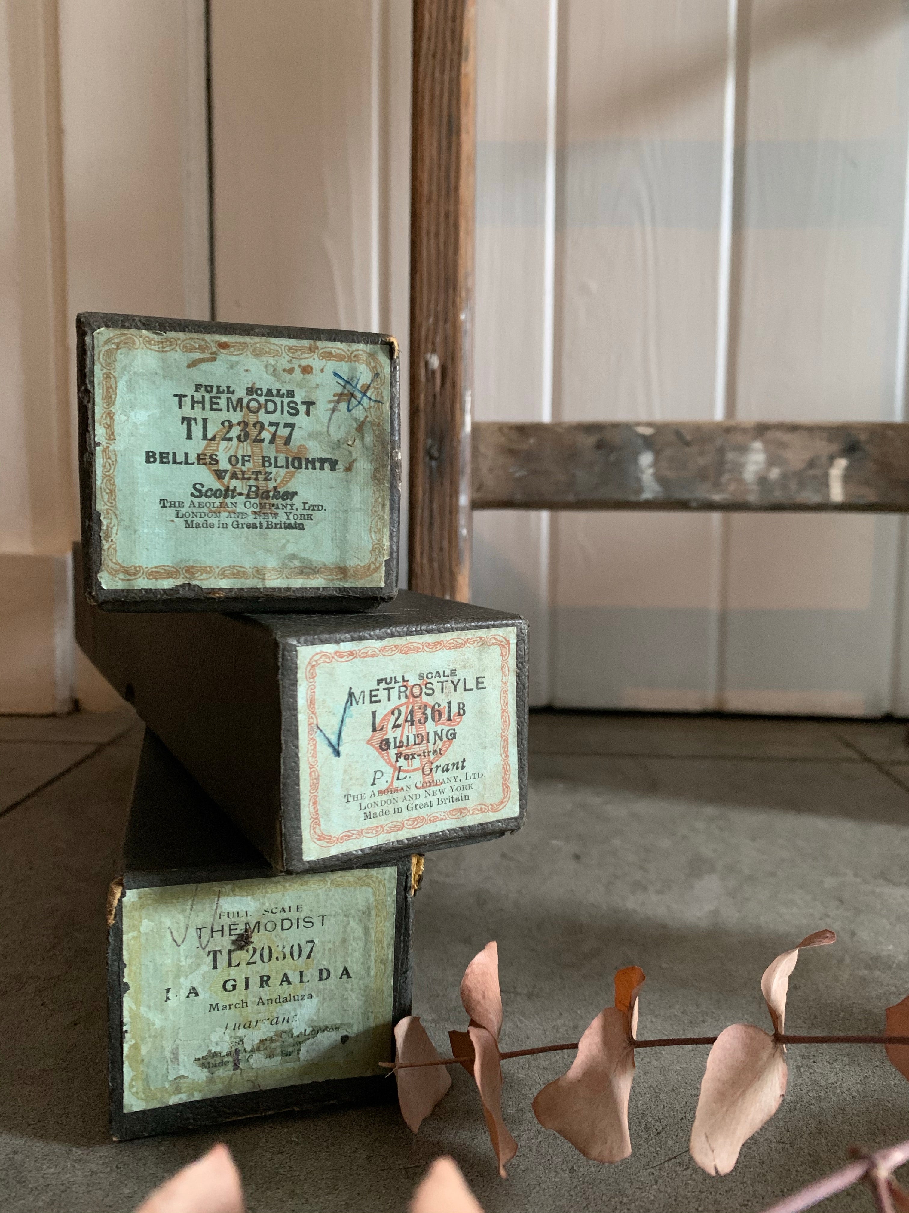 19th Century Pianola Rolls