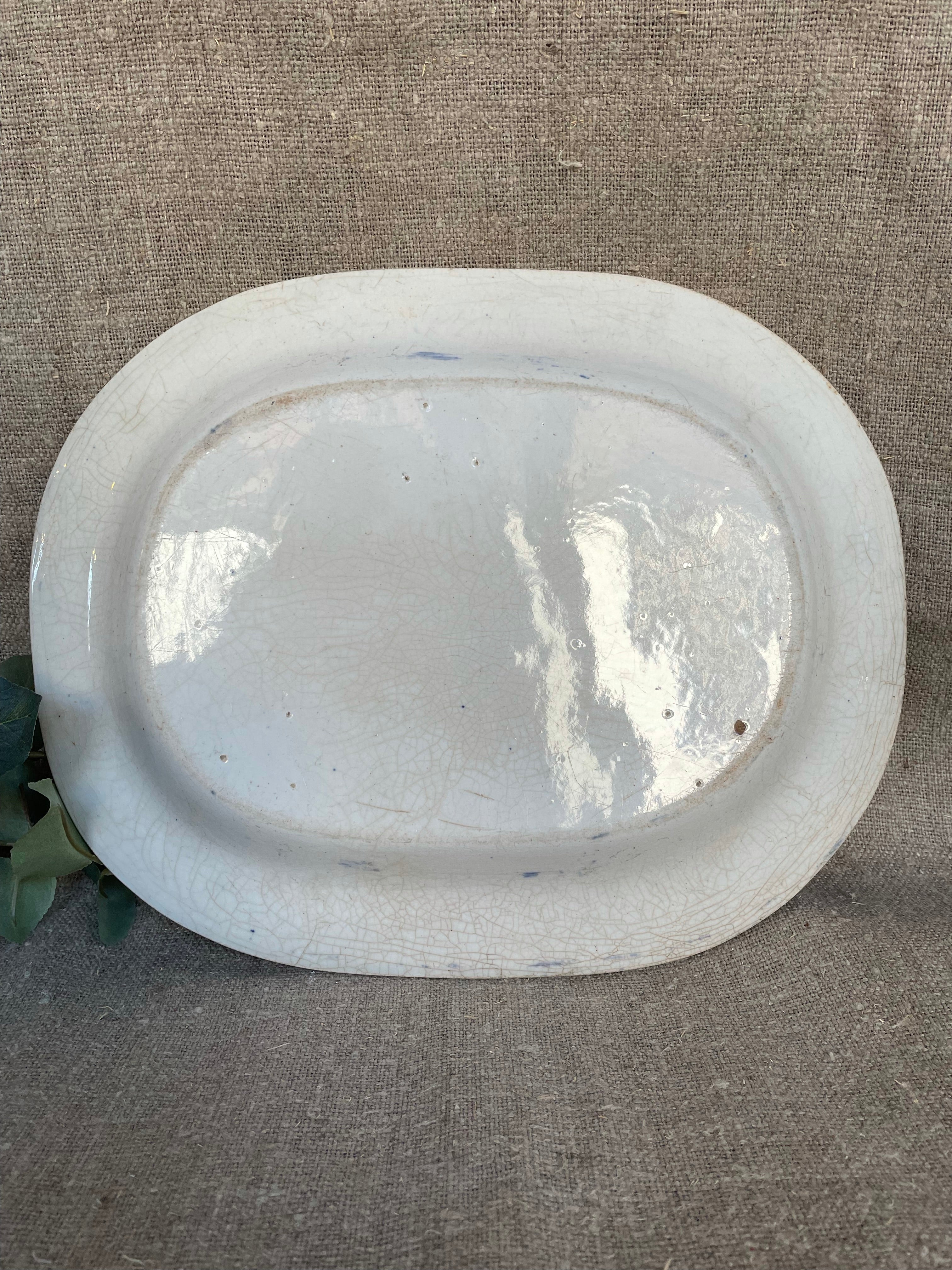 Vintage English Transferware Platter - Small