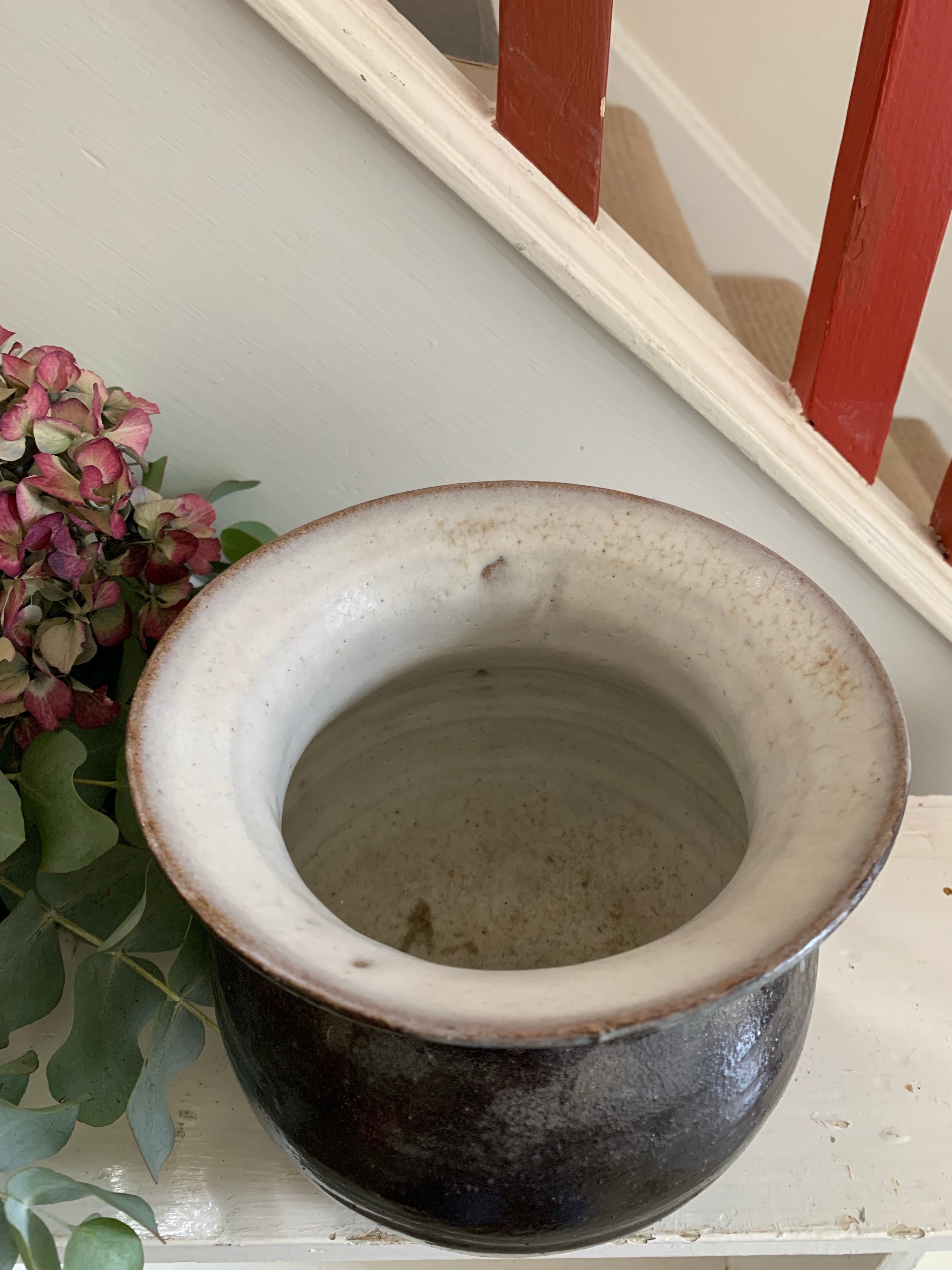 Chocolate Brown Glazed Vase