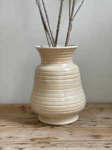 Ceramic Ribbed Vase