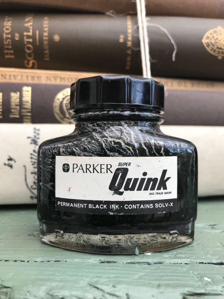 Vintage Ink Bottles - Set of Three