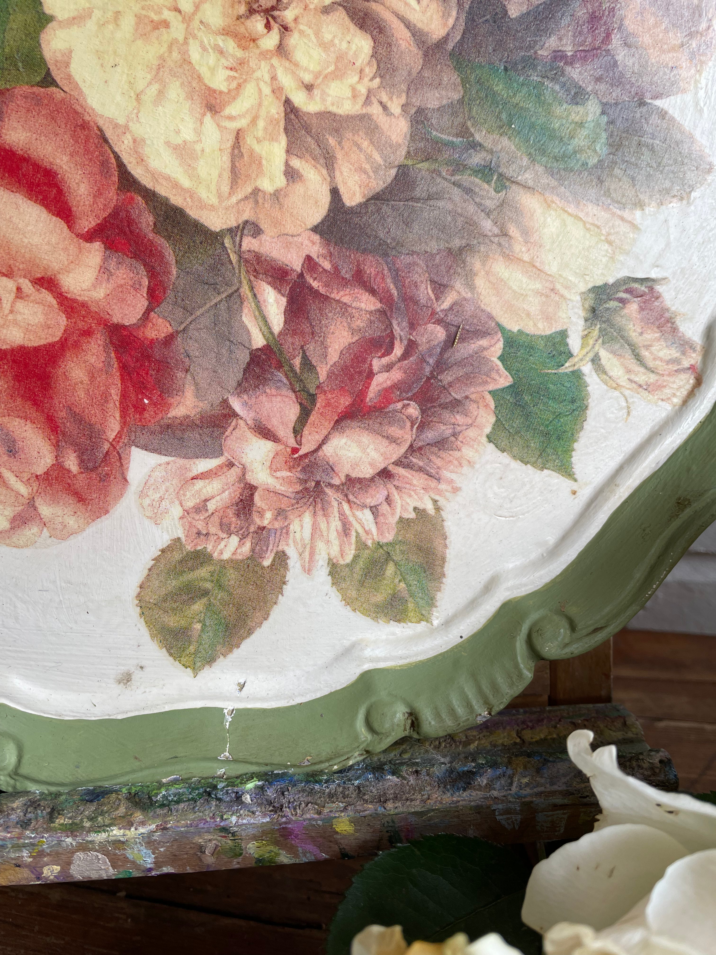 Decorative Floral Tray