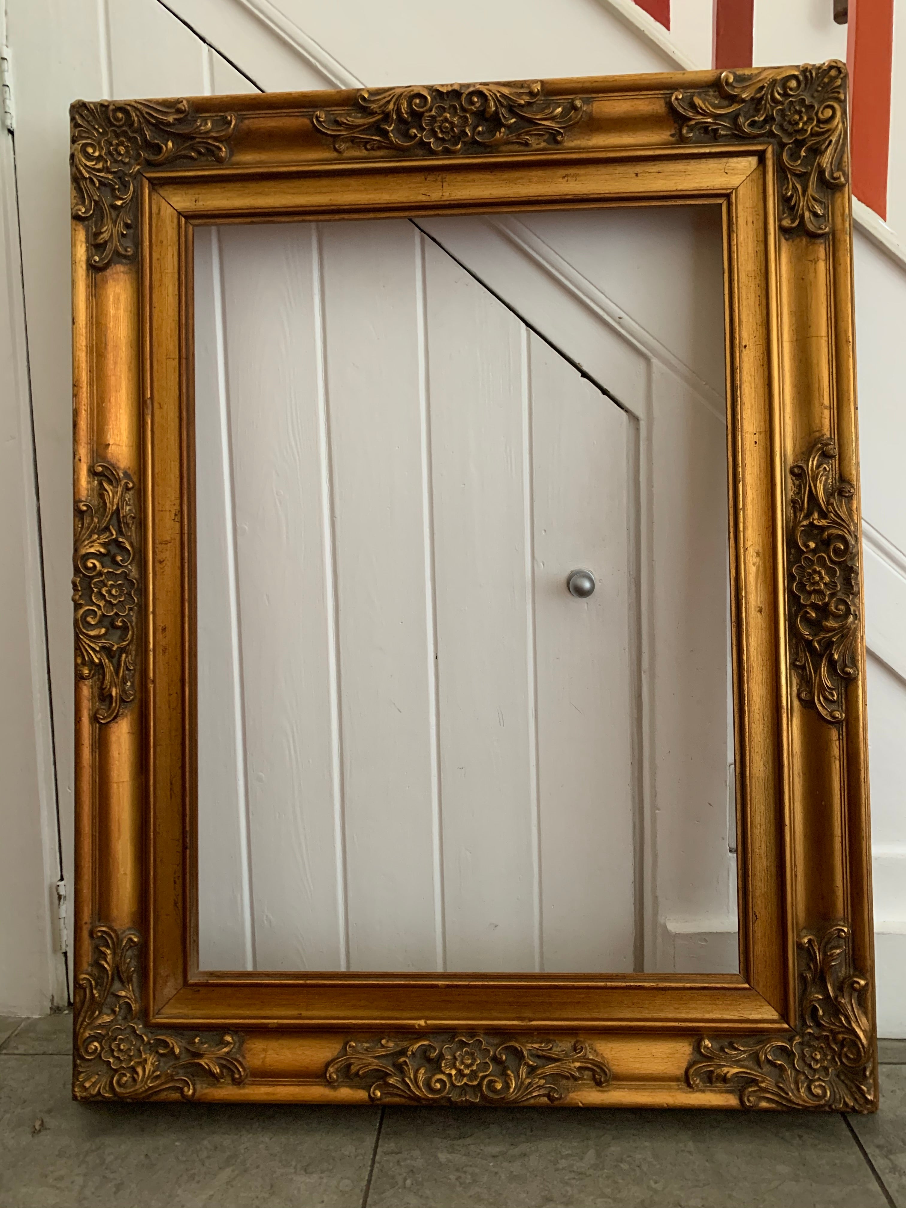 Very Large Ornate Gold Frame