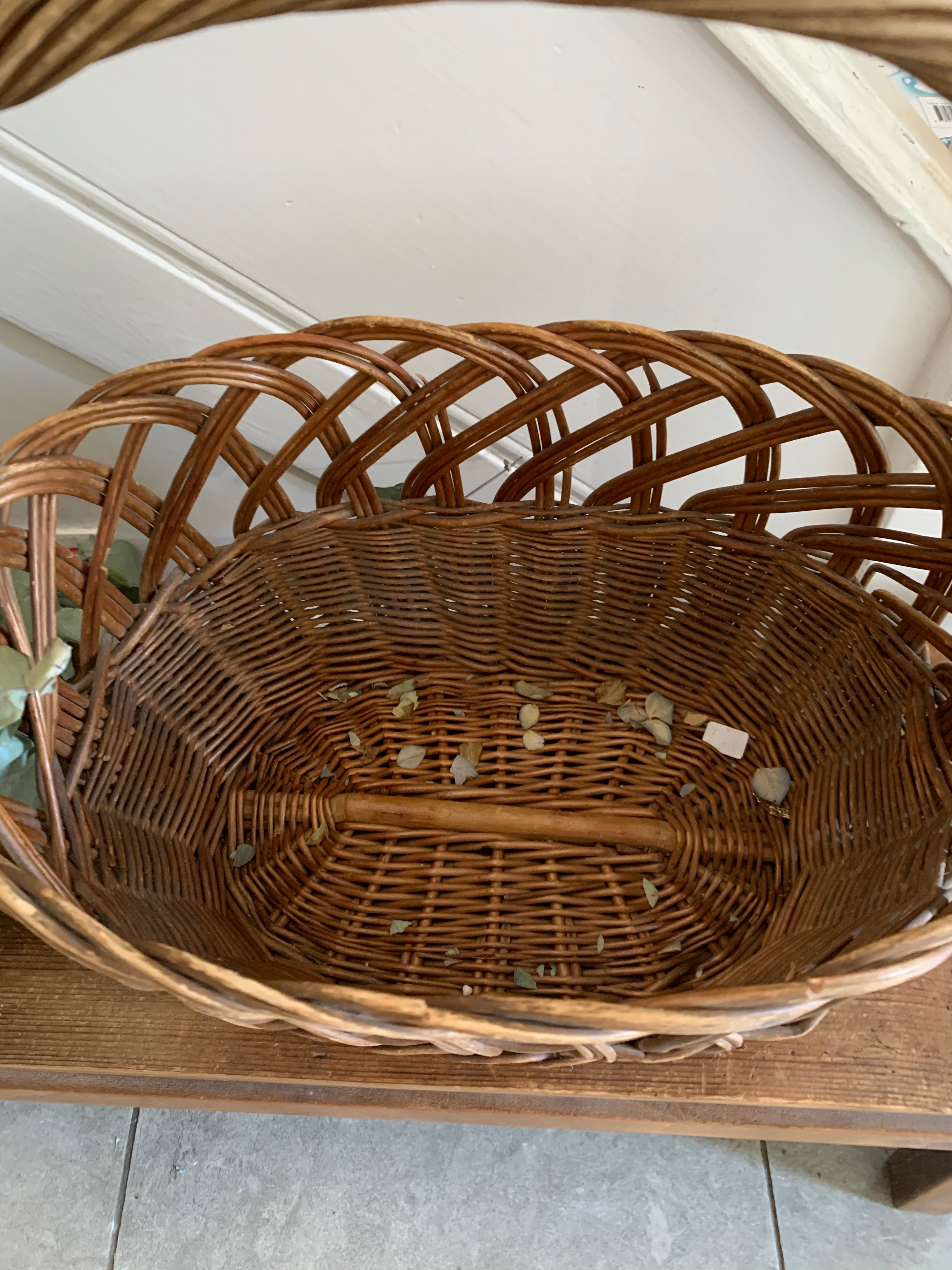 Handmade Vintage Wicker Basket