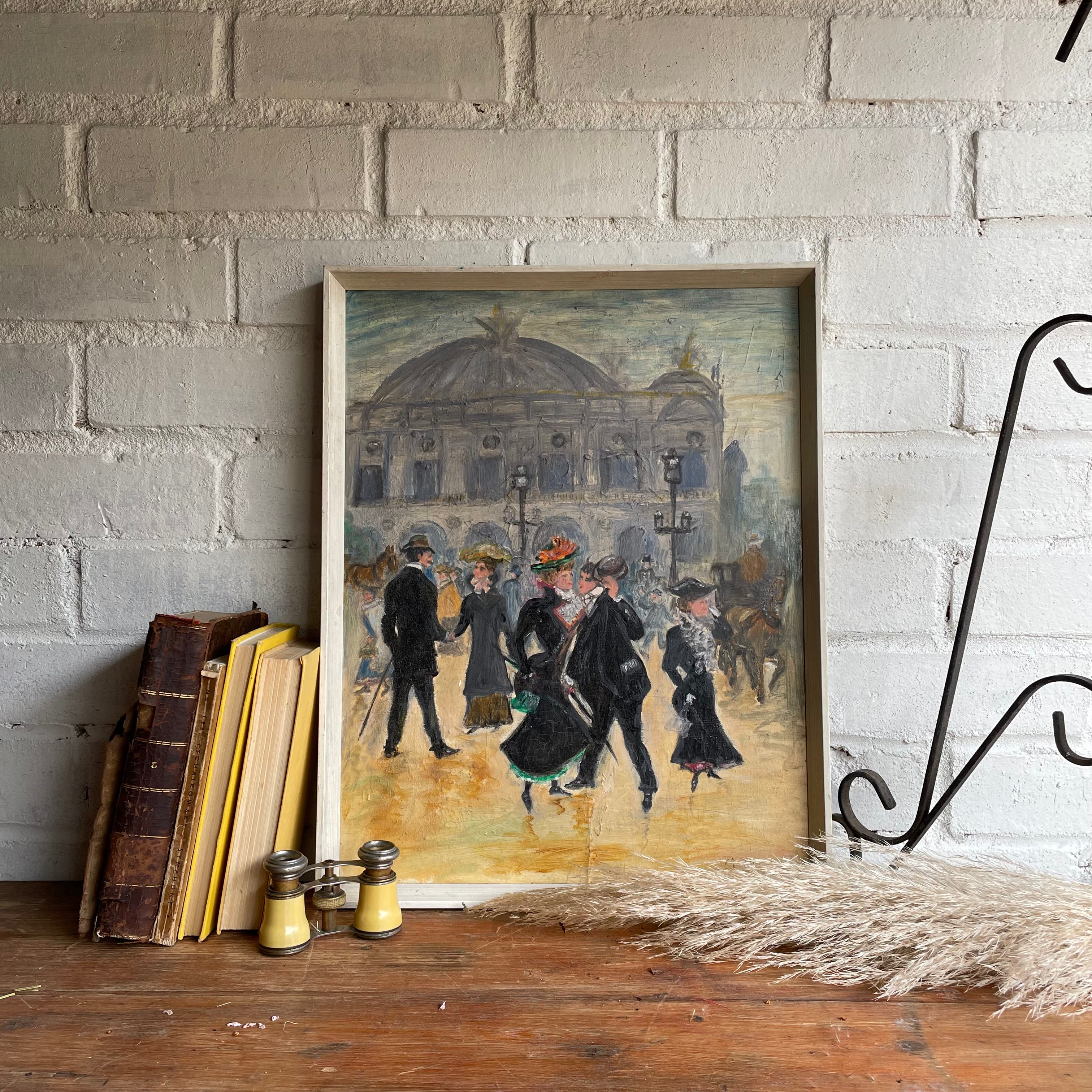 The Palais Garnier: Oil on Board