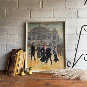 The Palais Garnier: Oil on Board
