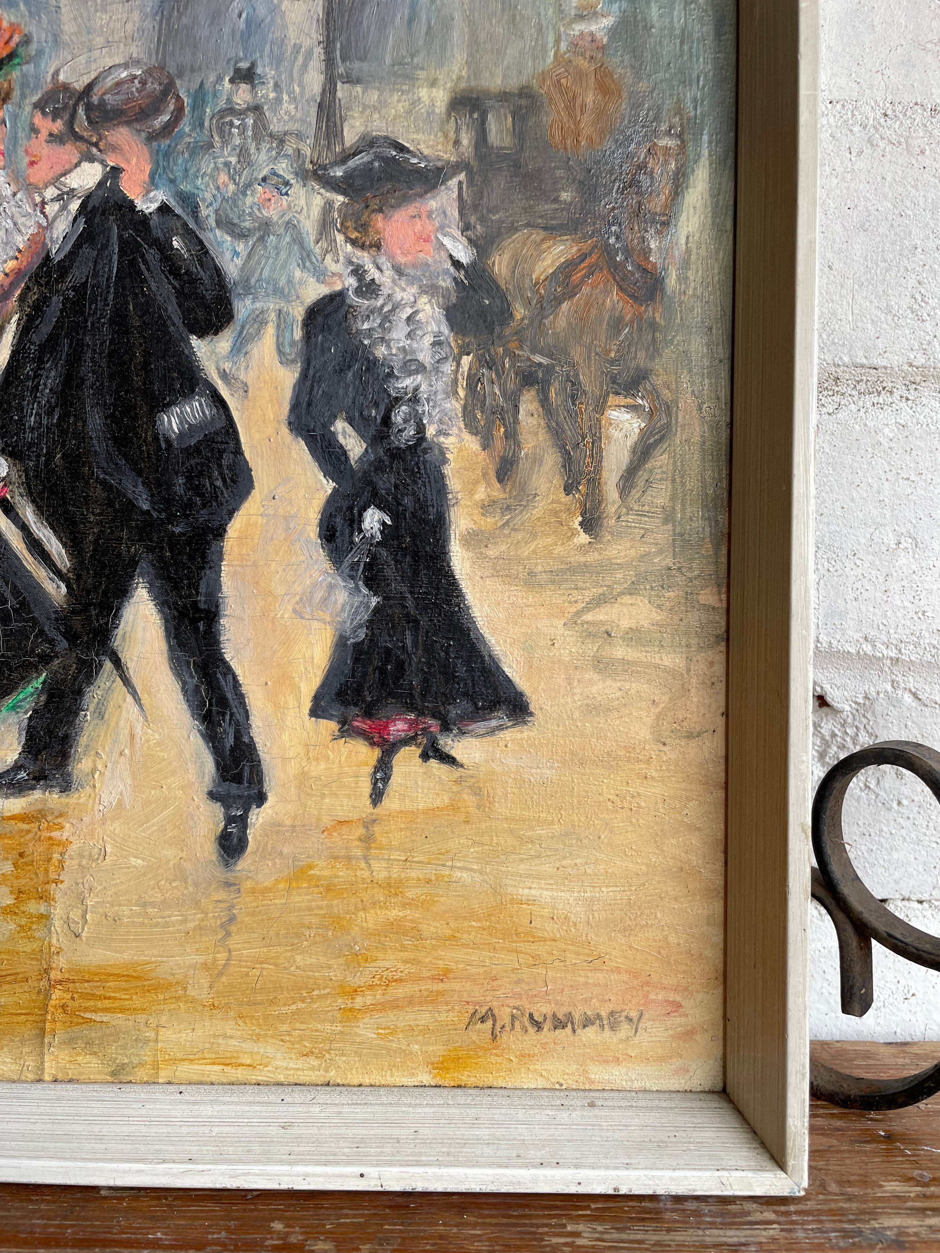 The Palais Garnier: Oil on Board