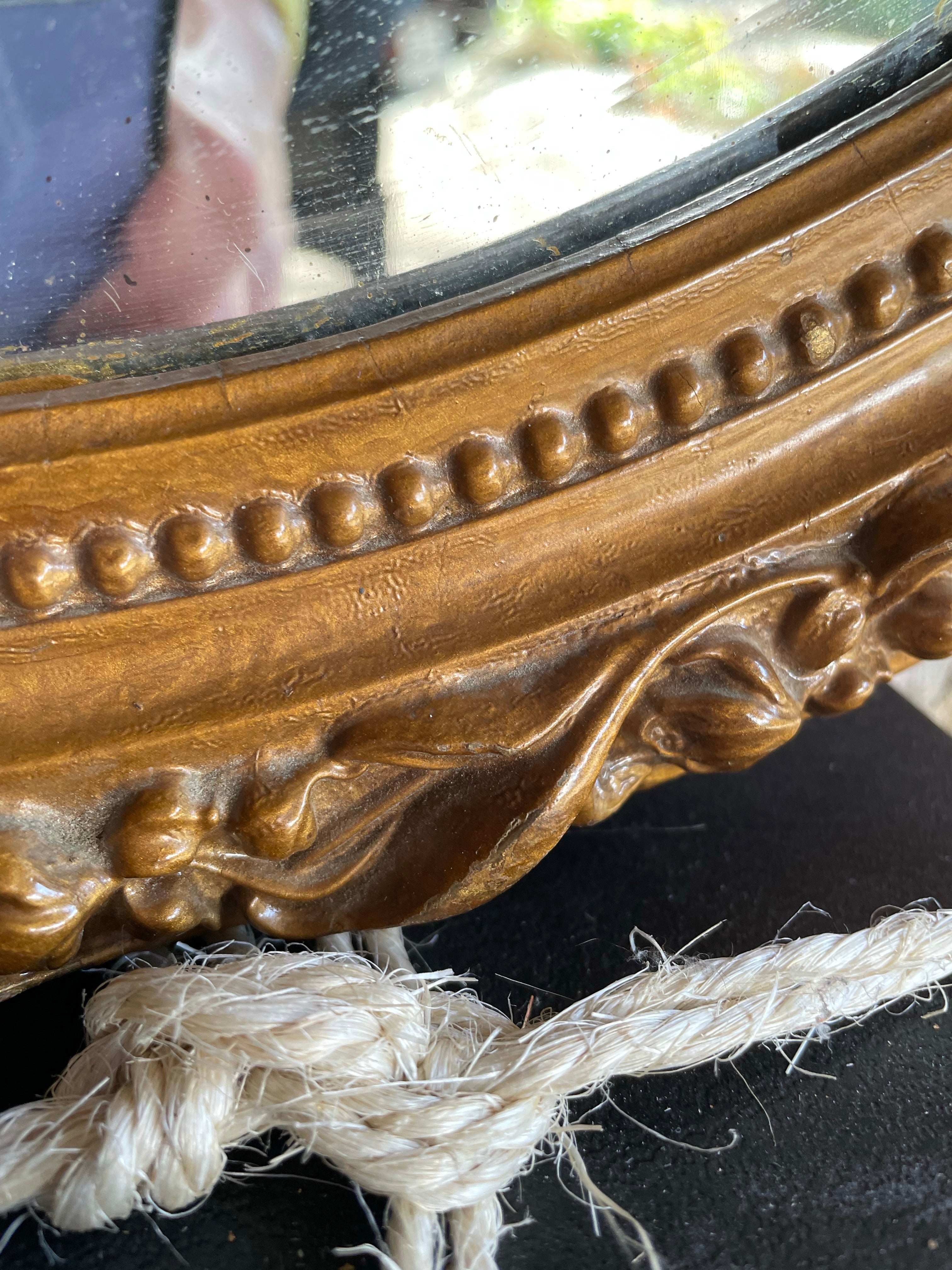 Large Oval Gilt Mirror