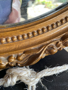 Large Oval Gilt Mirror
